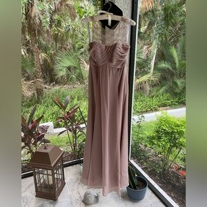 Alfred Angelo bridesmaids dress cameo rum pink